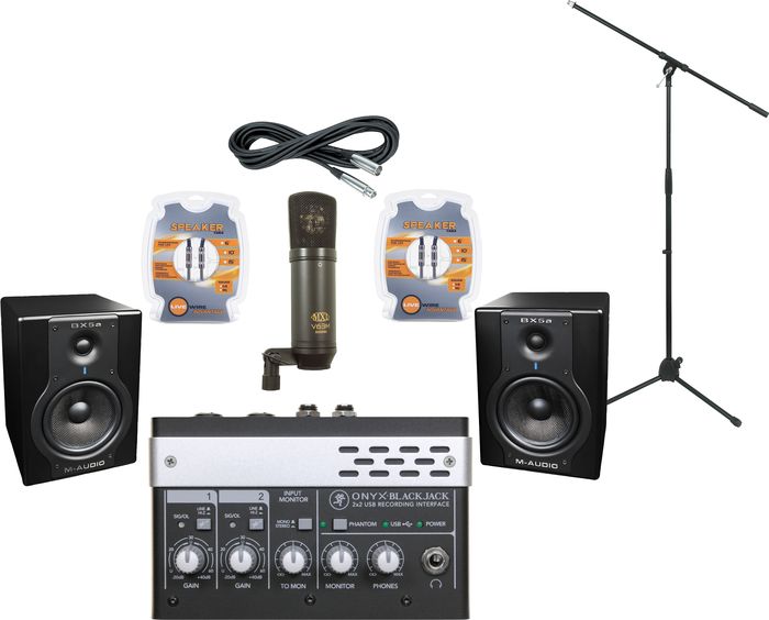 M-Audio&nbsp;Mackie Onyx Blackjack and M-Audio BX5a Recording Package&nbsp;&nbsp;