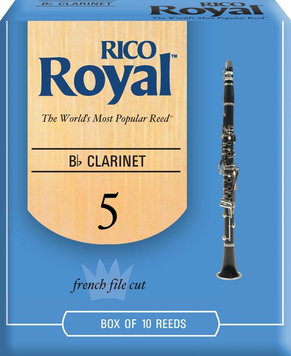 Rico Royal&nbsp;Bb Clarinet Reeds&nbsp;Strength 5&nbsp;Box of 10