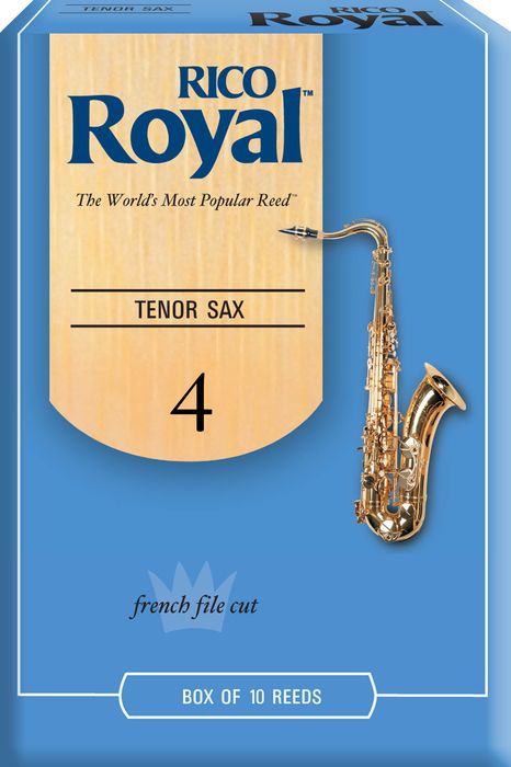 Rico Royal&nbsp;Tenor Saxophone Reeds&nbsp;Strength 4&nbsp;Box of 10