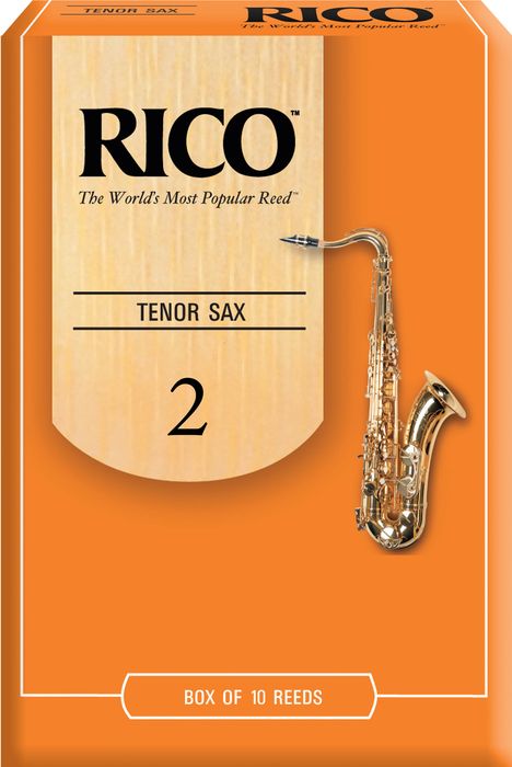 Rico&nbsp;Tenor Saxophone Reeds&nbsp;Strength 2&nbsp;Box of 10