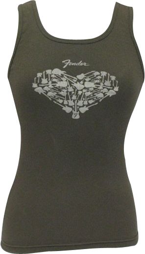 Fender&nbsp;Heart Ladies Tank Top&nbsp;X Large&nbsp;