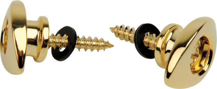 Planet Waves&nbsp;Elliptical End Pin Strap Button&nbsp;Gold&nbsp;