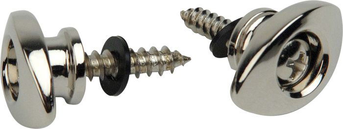 Planet Waves&nbsp;Elliptical End Pin Strap Button&nbsp;Chrome&nbsp;