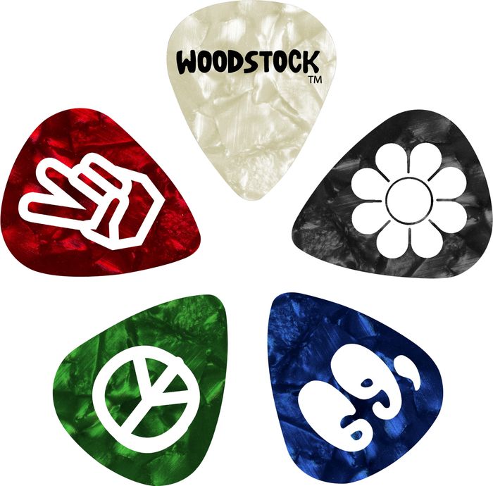 Planet Waves&nbsp;Woodstock Picks - Assorted 10 Pack&nbsp;Light&nbsp;