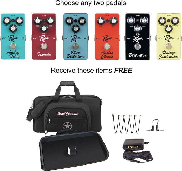 Rogue Effects Pedal Pack Sale at Musician's Friend
