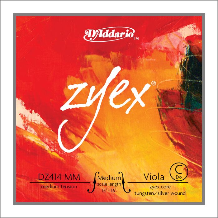 D'Addario&nbsp;Zyex Viola String G Medium Scale 4/4 Silver&nbsp;&nbsp;Medium
