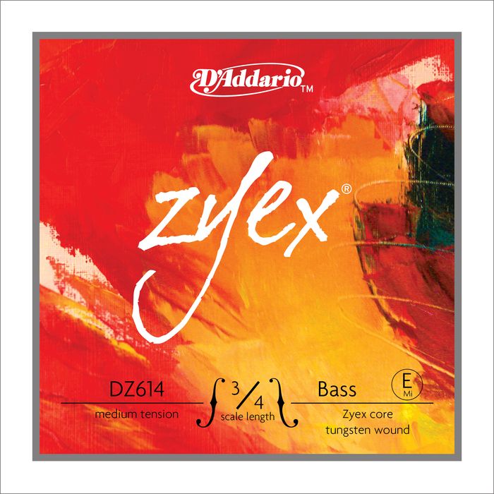 D'Addario&nbsp;DZ614 Zyex 3/4 Bass Single E String&nbsp;Medium&nbsp;