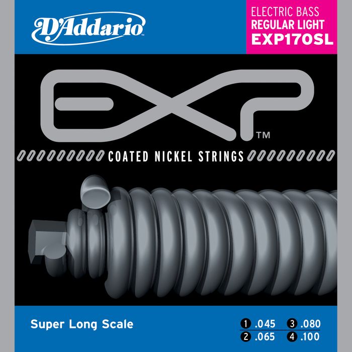 D'addario Exp170sl Coated Soft Super Long Scale Bass Strings