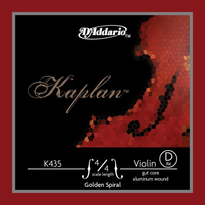 D'Addario&nbsp;K435 Kaplan Golden Spiral 4/4 Size Violin D String&nbsp;&nbsp;