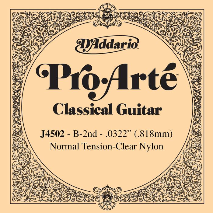 D'Addario&nbsp;J45 B-2 Pro-Arte Clear Normal Single Classical Guitar String&nbsp;&nbsp;