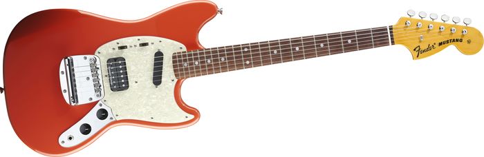 Fender Kurt Cobain Signature Mustang Electric Guitar Fiesta Red Rosewood Fingerboard
