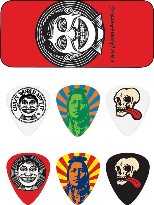 Dunlop&nbsp;John VanHanersvelt Johnny Face Pick Tin with 6 Picks&nbsp;&nbsp;