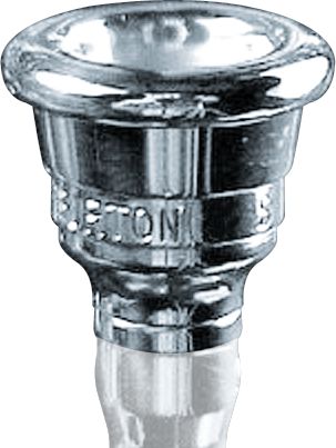 Warburton&nbsp;Size 9 Anchor Grip Series Trumpet and Cornet Mouthpiece Top in Silver&nbsp;&nbsp;