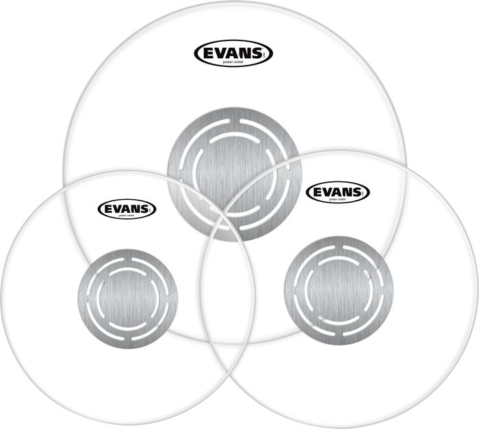 Evans&nbsp;Power Center Clear Drumhead Pack&nbsp;Standard&nbsp;