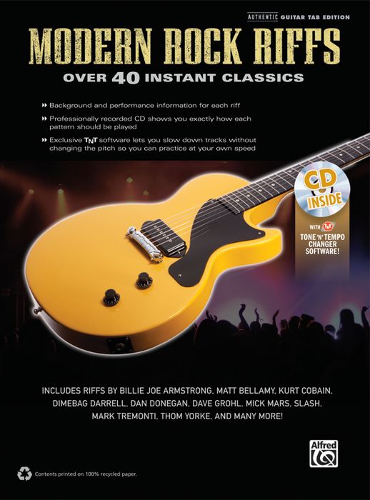 Alfred&nbsp;Modern Rock Riffs Guitar Book & CD&nbsp;&nbsp;