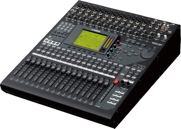 Yamaha 01V96I 16-Channel Digital Mixer with USB 2.0 Connectivity and Moving Faders  Left-Facing 1