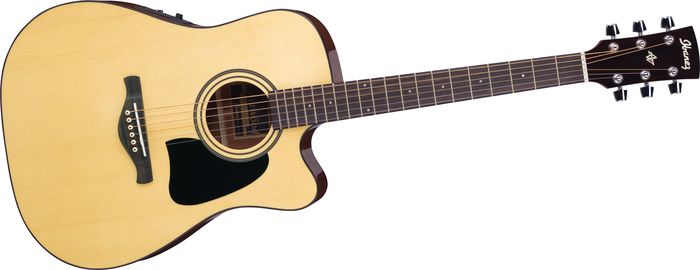 Ibanez&nbsp;Artwood Series AW50ECE Solid Top Dreadnought Acoustic-Electric Guitar&nbsp;&nbsp;