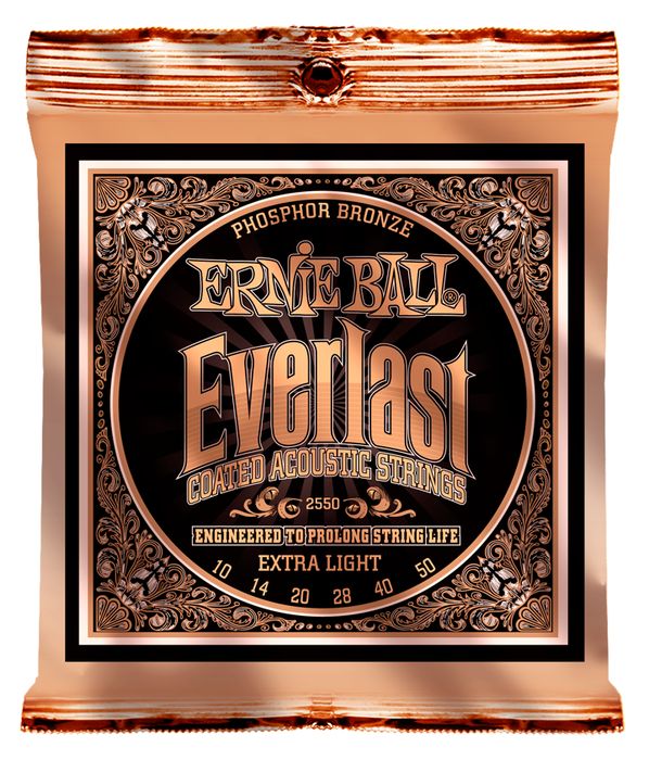 Ernie Ball&nbsp;2550 Everlast Phosphor Extra Light Acoustic Guitar Strings&nbsp;&nbsp;