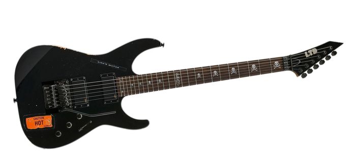 Esp Ltd Lkh25 Kirk Hammett Signature Electric Guitar Distressed Black