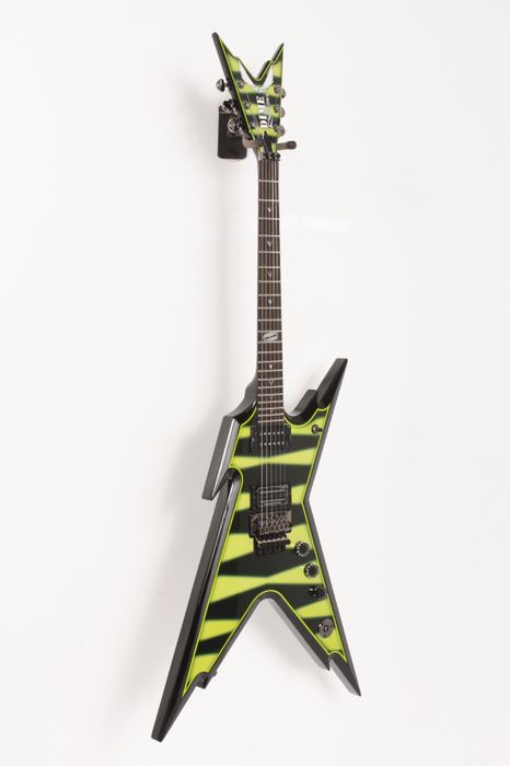 Used Dean Dimebag Razorback Slime Bumblebee Electric Guitar Slime Bumblebee 886830346415