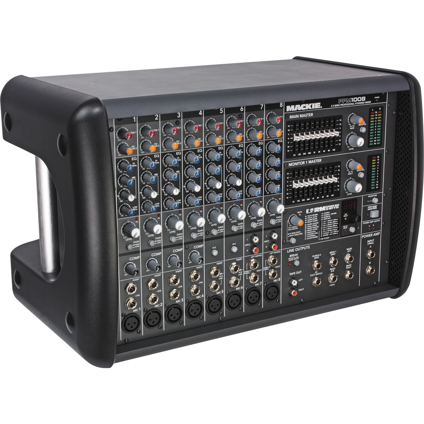 Mackie PPM1008 8Channel 1600Watt Powered Mixer Musician's Friend