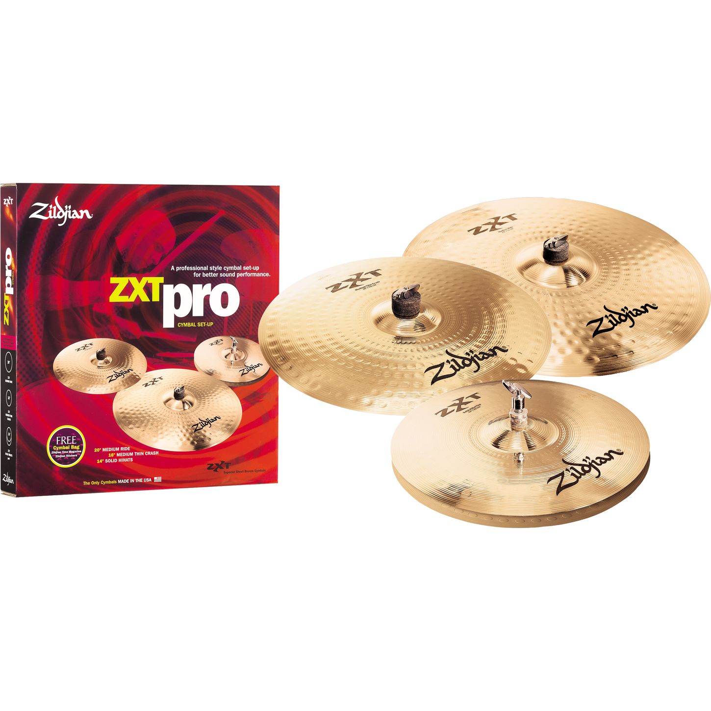 Zildjian Zxt Pro Pack With Free Medium Thin Crash Musician S Friend