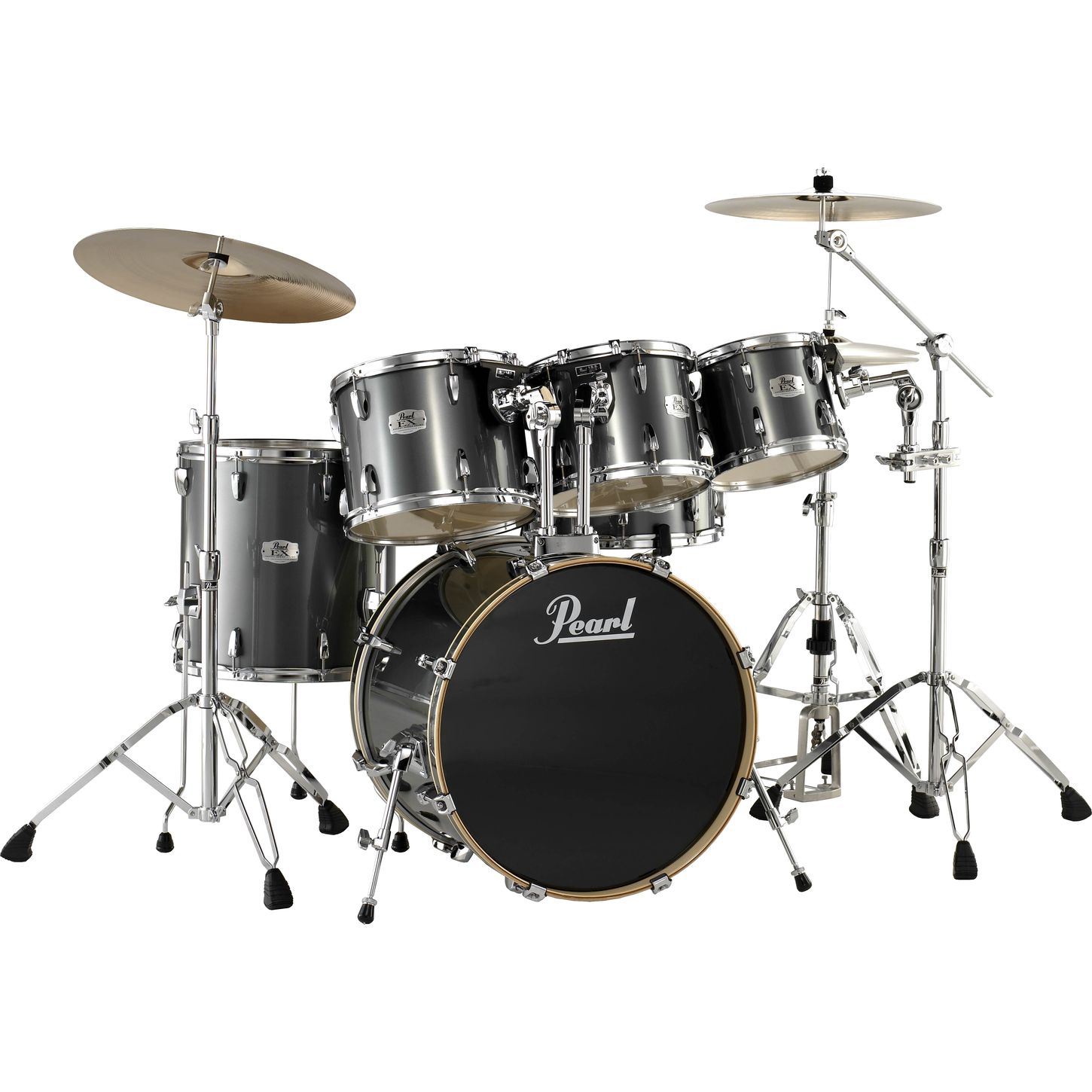 Pearl Export 5-Piece Fusion Floor Drum Set with Free 8 ...