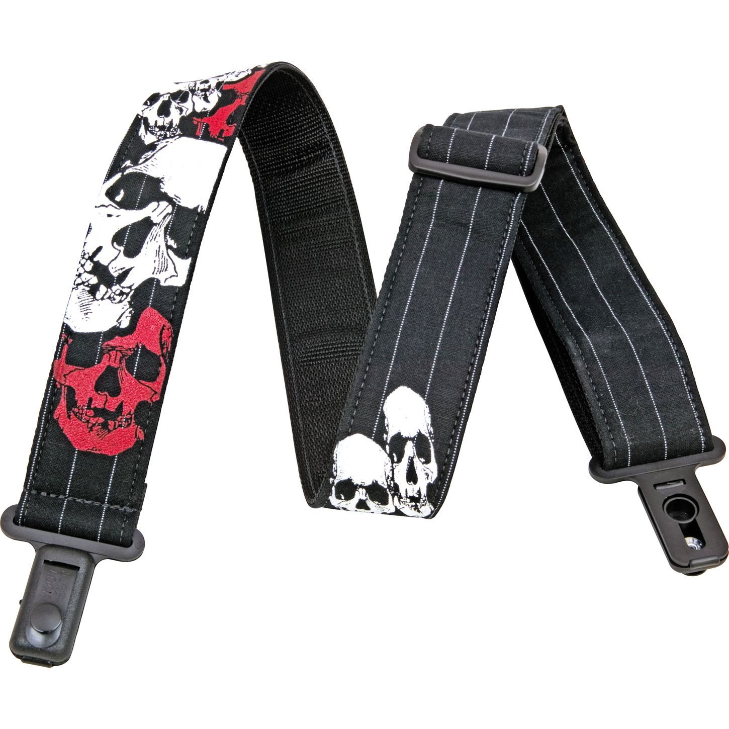 LM Products Surelock Denim Skull Guitar Strap Musician's Friend
