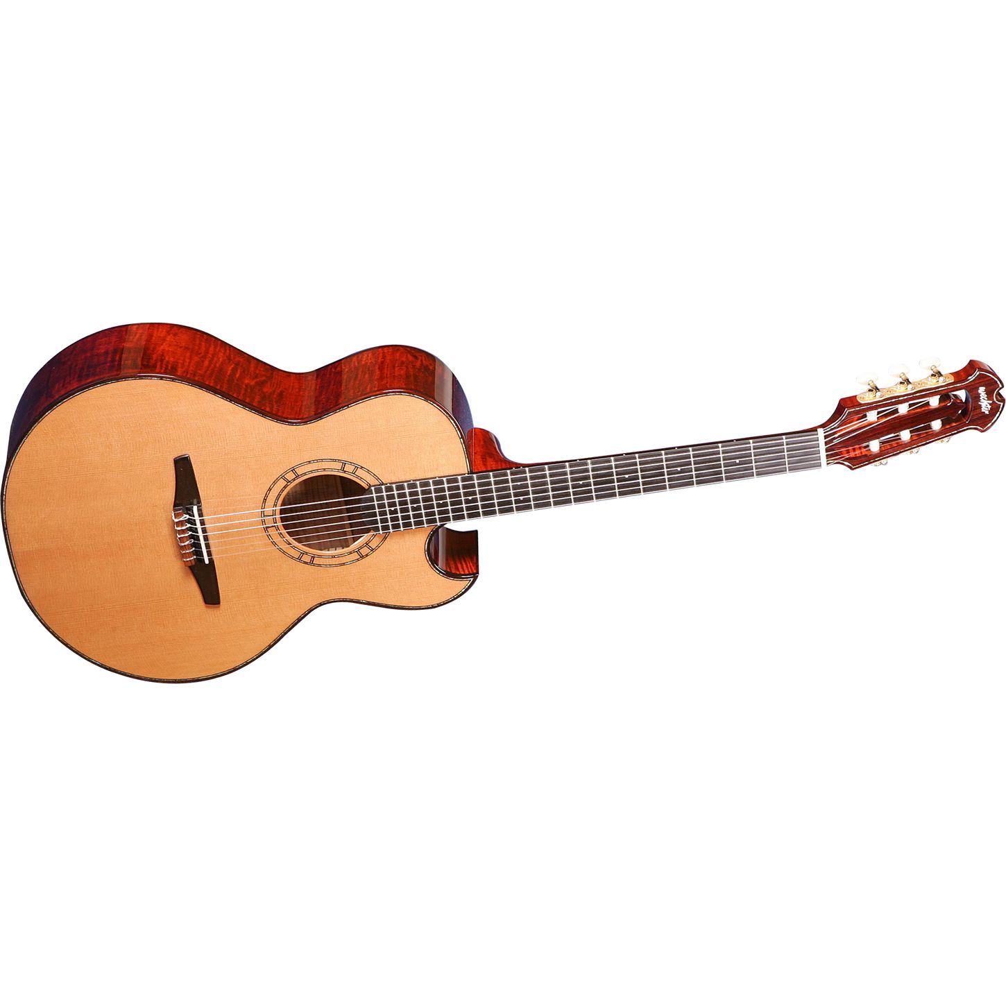Wechter Guitars 9303C Florentine Cutaway Nylon String AcousticElectric