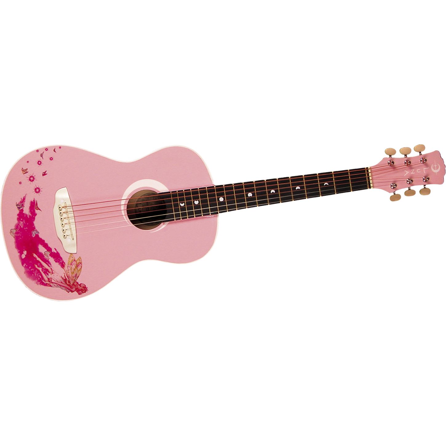 Acoustic Pink Guitar