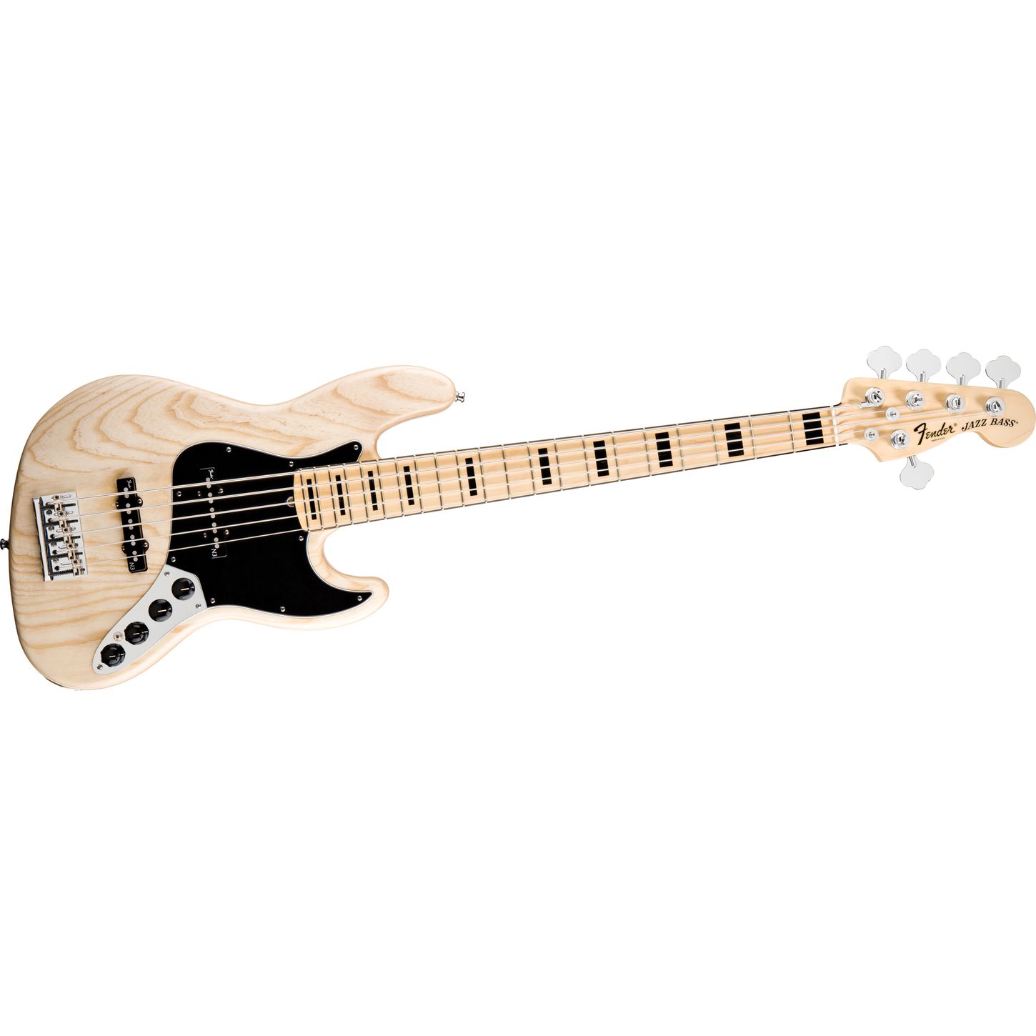 Fender American Deluxe Jazz Bass V 5 String Electric Bass Natural Maple Fretboard Musician S