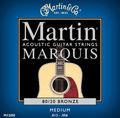 MartinM1200 Marquis 80/20 Bronze Medium Acoustic Strings 10-Pack