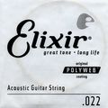 ElixirPolyweb .022 Acoustic Guitar String 4-Pack Singles