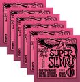 Ernie Ball 2223 Nickel Super Slinky Pink Electric Guitar Strings 6 Pack