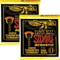 Ernie Ball2158 COATED SLNKY ACOU STRNGS LIGHT 2PK