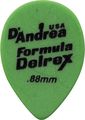 D'Andrea358 Small Delrex Delrin Guitar Picks Teardrop One Dozen