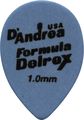 D'Andrea358 Small Delrex Delrin Guitar Picks Teardrop One Dozen