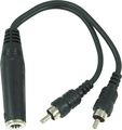 Live Wire1/4"(F)-RCA(M) Dual Y Cable