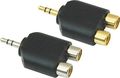 American Recorder Technologies1/8" Male Stereo To Two RCA Female Adapter