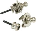 Schaller Guitar Strap Locks And Buttons (Pair) Black