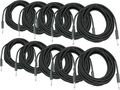 Musician's GearBRAIDED INSTRUMENT CABLE 1/4 IN BLACK 30 FT 10-PACK