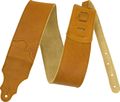 Franklin Strap3" Caramel Leather Guitar Strap with Gold Stitching