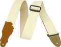 Franklin Strap2" Natural Cotton Guitar Strap with Leather Ends