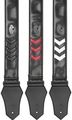 Get'm Get'm Sergeant Stripes Guitar Strap Black