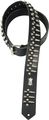 Levy's Boot Leather Guitar Strap With Metal Bullets Black