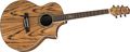 IbanezEW20ZWE EXOTIC WOOD SERIES Zebrawood Acoustic-Electric Guitar