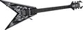 B.C. Rich Kerry King Signature V Electric Guitar with Kahler Tremolo Black With White