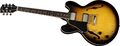 Gibson Custom ES-335 Dot Left-Handed Electric Guitar with Satin Finish Vintage Sunburst Nickel Hardware