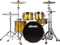 ddrum Dios Maple 5-Piece Shell Pack Box C Yellow Gold Fade