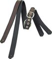 Jodi HeadLeather 1-1/2" Strap with Black Binding